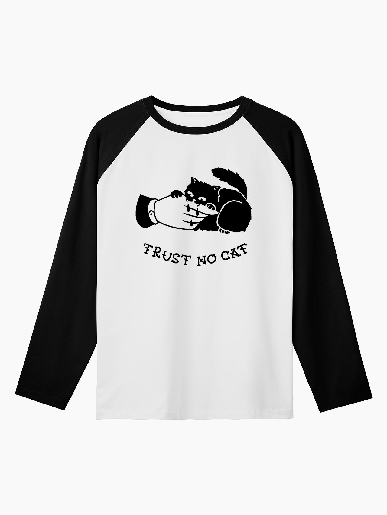 Trust no Cat raglan shirt BY John Davis