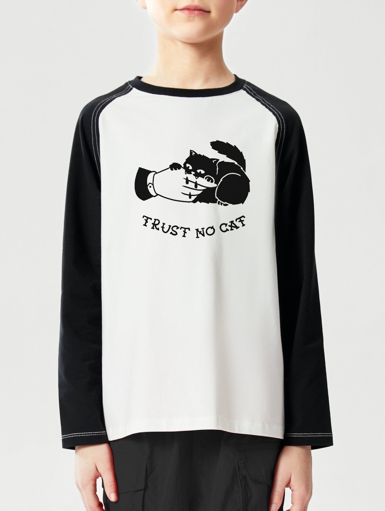 Trust no Cat raglan shirt BY John Davis