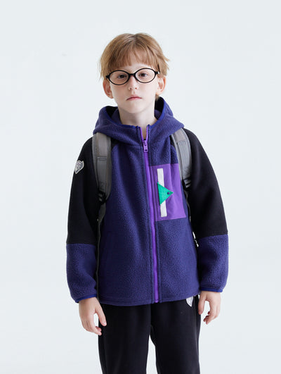 Kids Patchwork Fleece Jacket