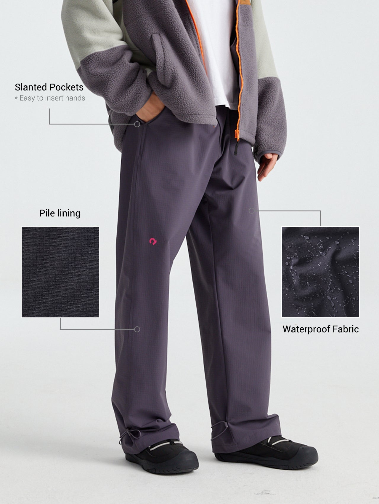 Adult Piled Woven Cargo Pants