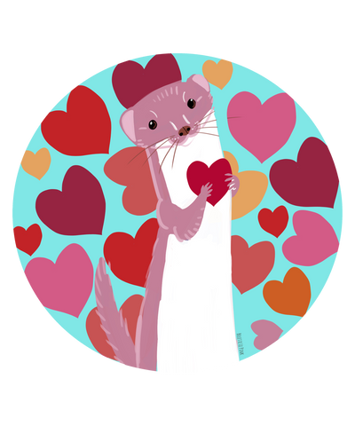 Weasel Hearts 1 BY Belettelepink